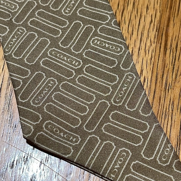 COACH LOZENGE PRINT SILK SCARF - Picture 5 of 5